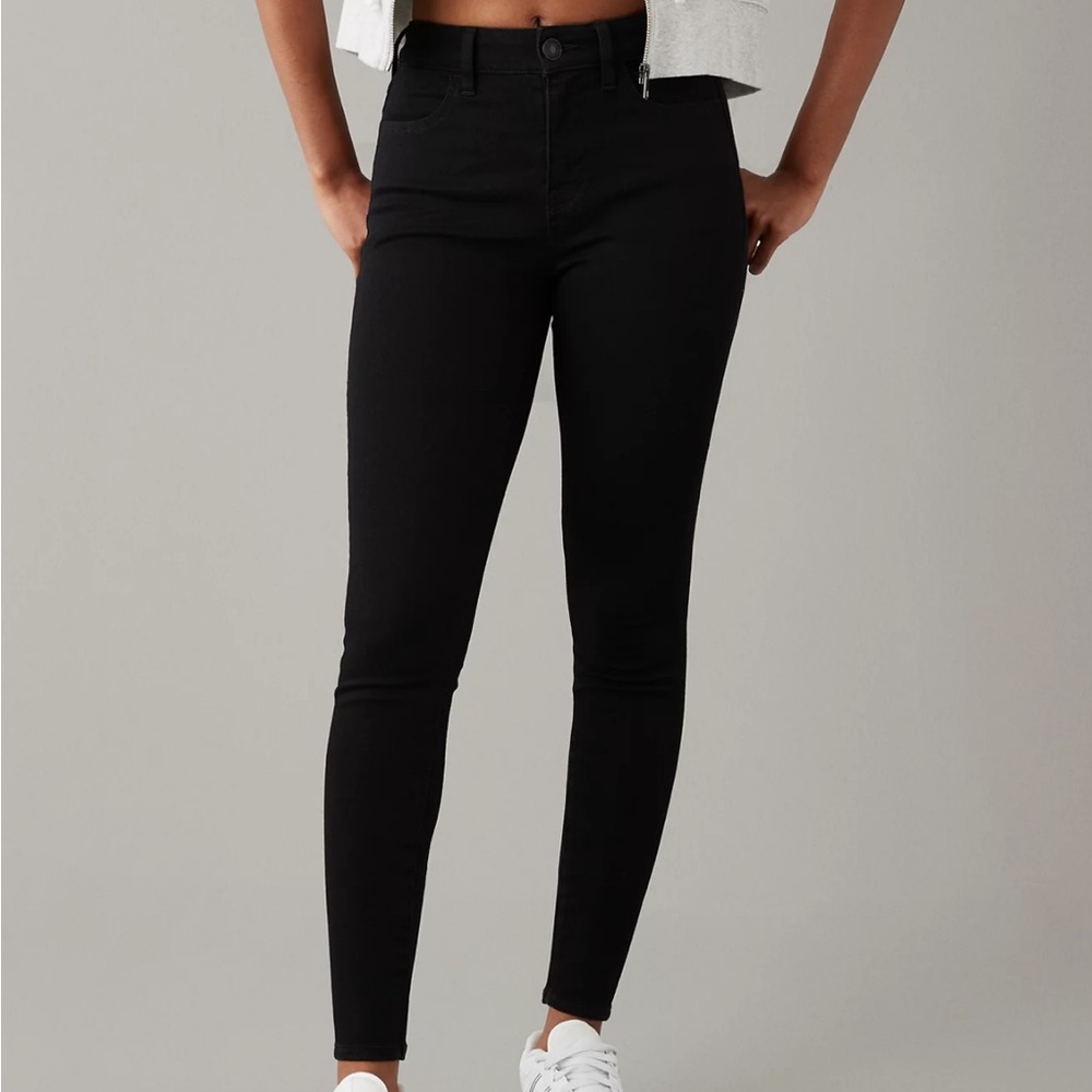 Black American Eagle Skinny Jeans